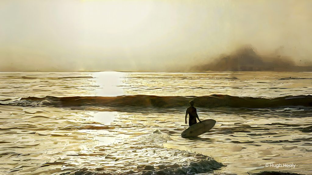 Hugh feeling gratitude and offering thanks to the sea