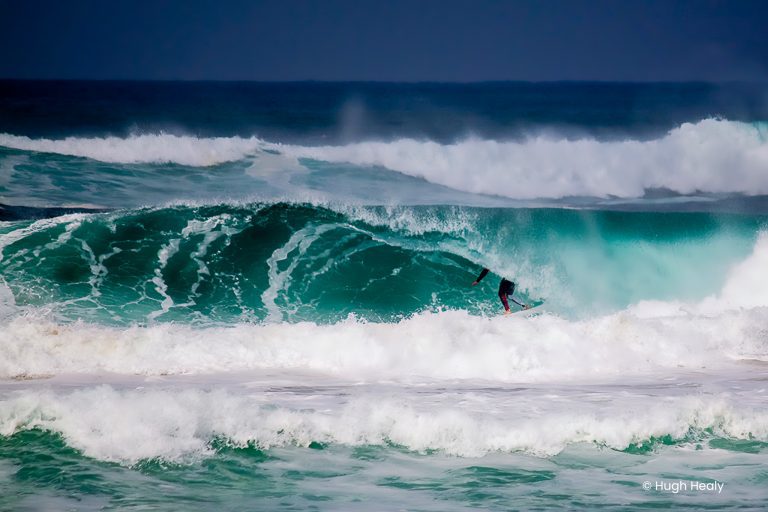 A surfer in the Green Room