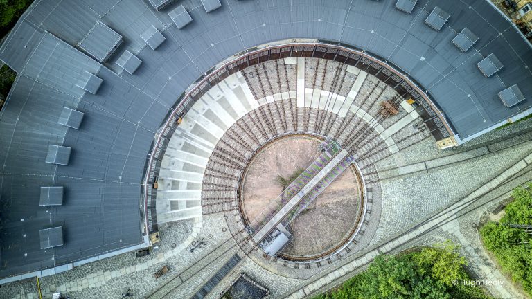 Anhalter Bahnhof, Berlin. train turn-table